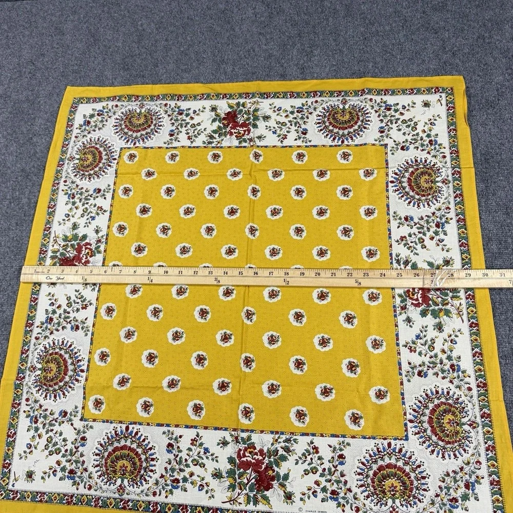 Soleiado Square Scarf Charles Demery France Provence Floral Luxury Cotton 30